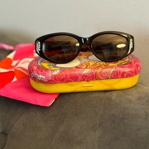 Brighton Vintage Tortoise Two Of Hearts Handmade Sunglasses